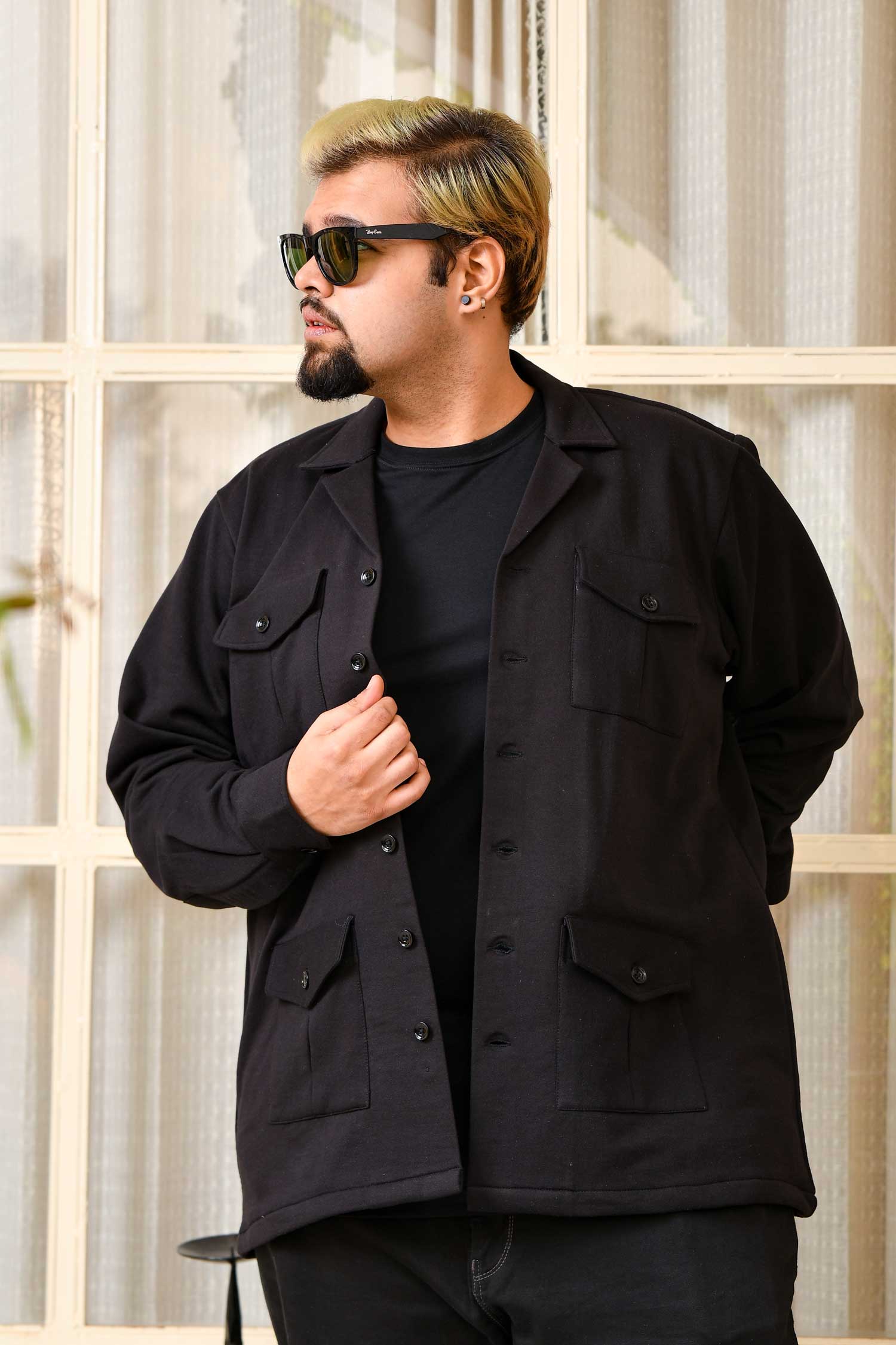 Baltic Black - Heritage Inspired Black Woollen Jacket