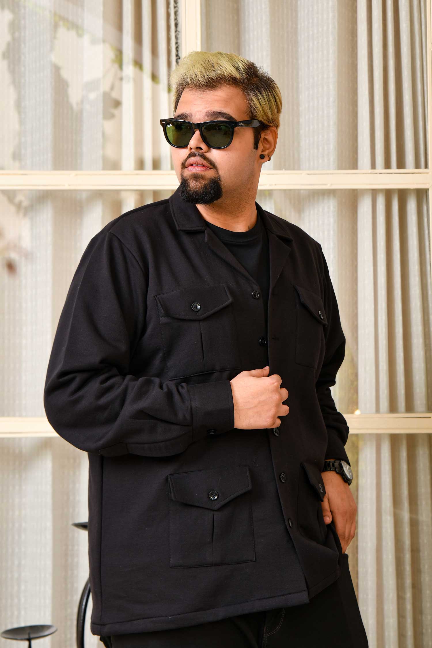 Baltic Black - Heritage Inspired Black Woollen Jacket