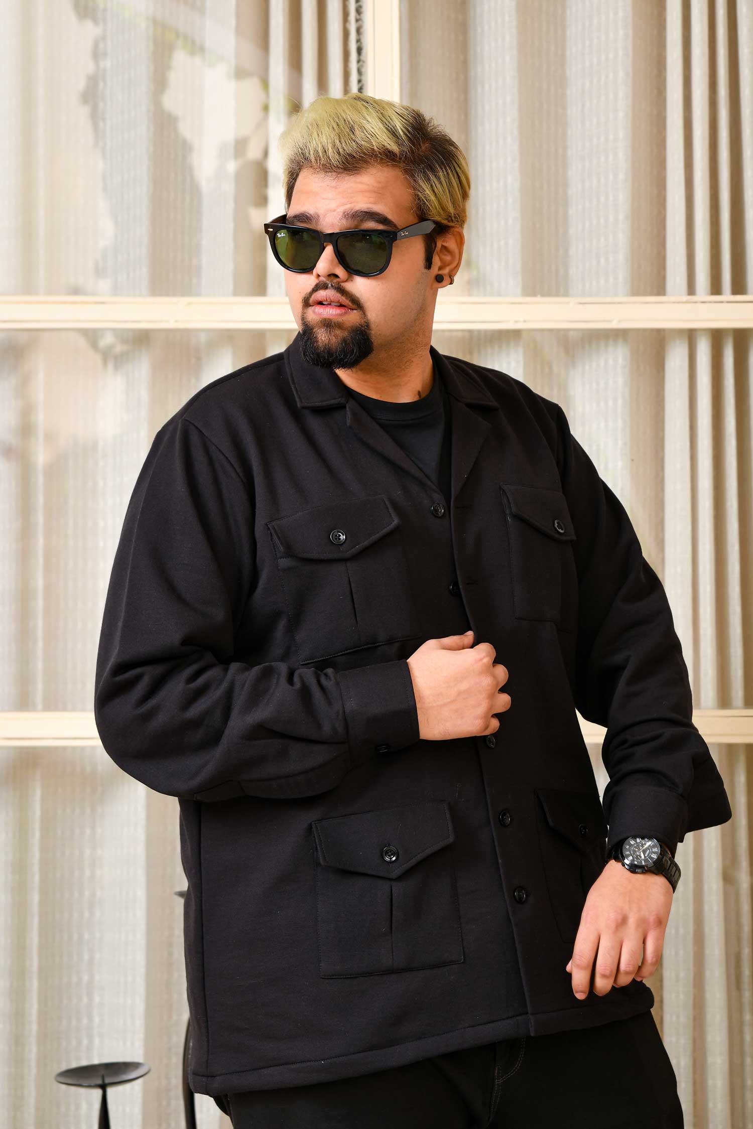 Baltic Black - Heritage Inspired Black Woollen Jacket