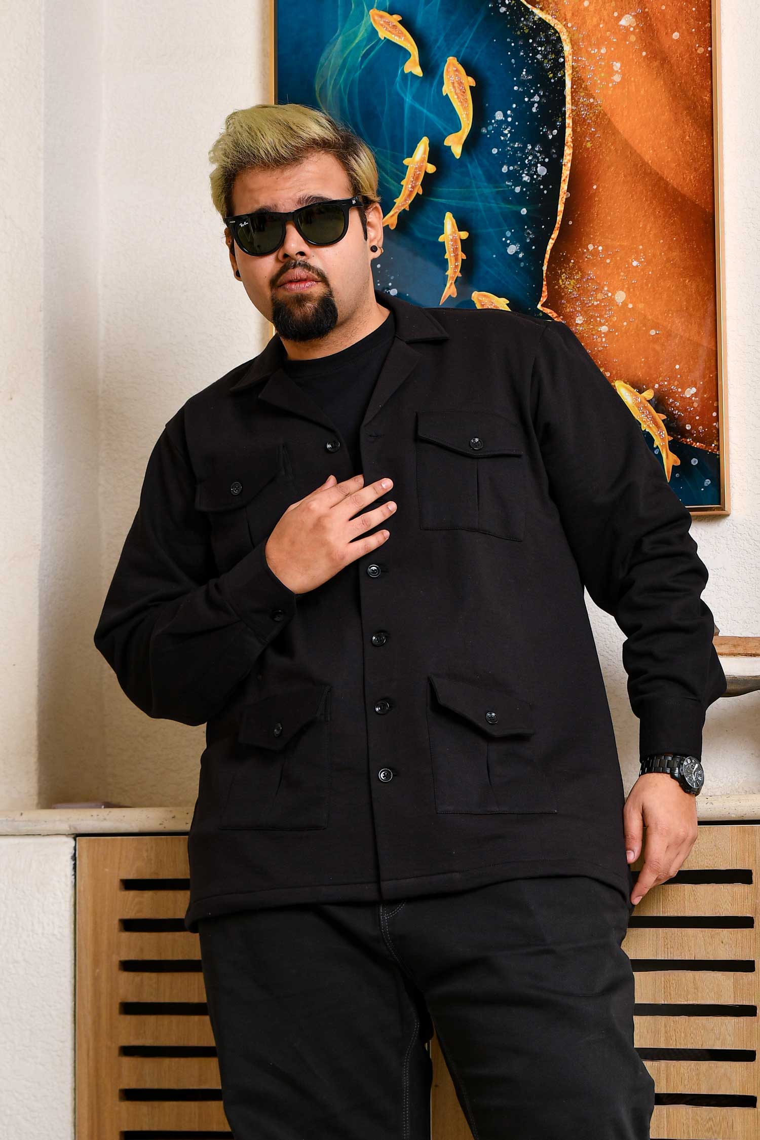 Baltic Black - Heritage Inspired Black Woollen Jacket