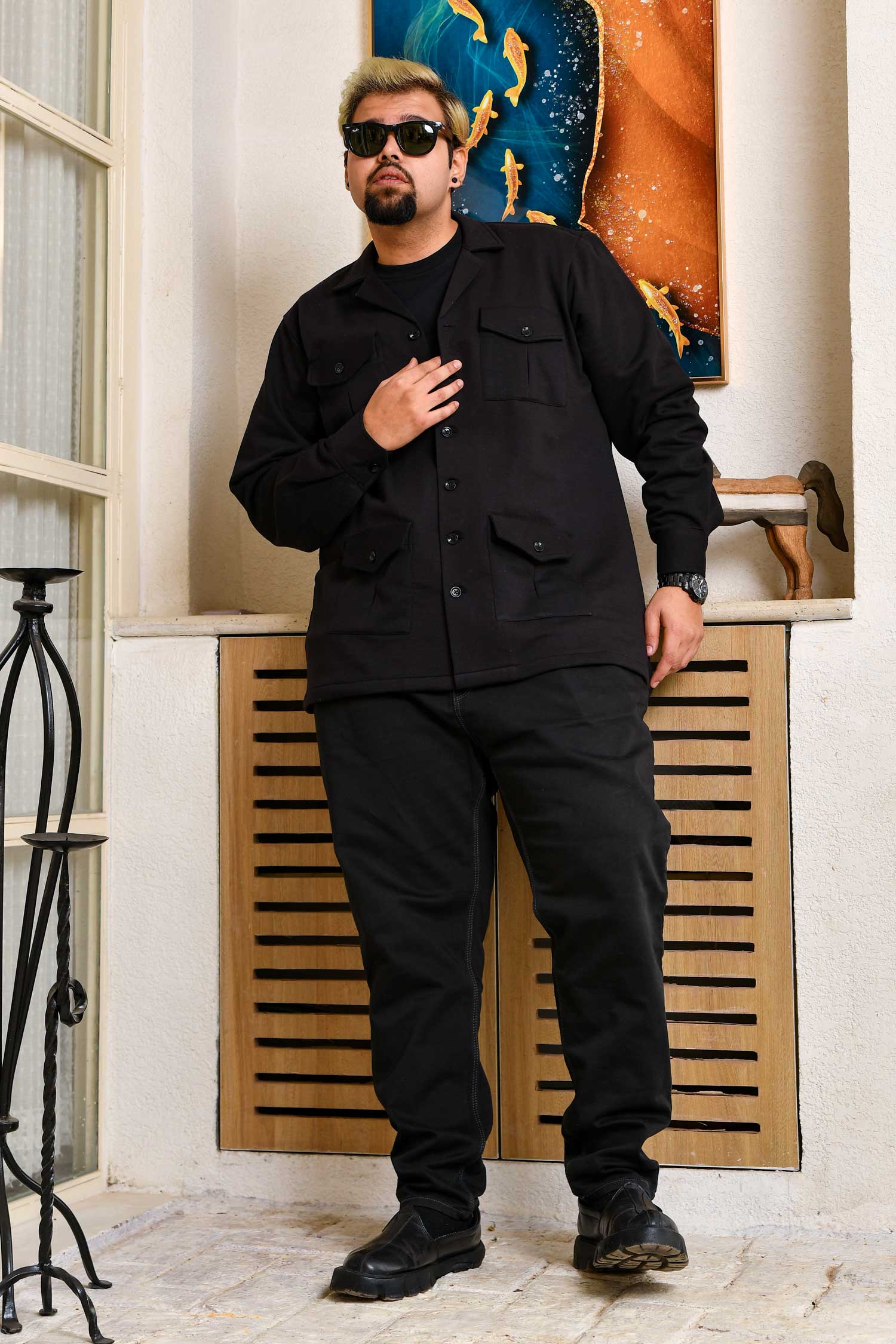 Baltic Black - Heritage Inspired Black Woollen Jacket