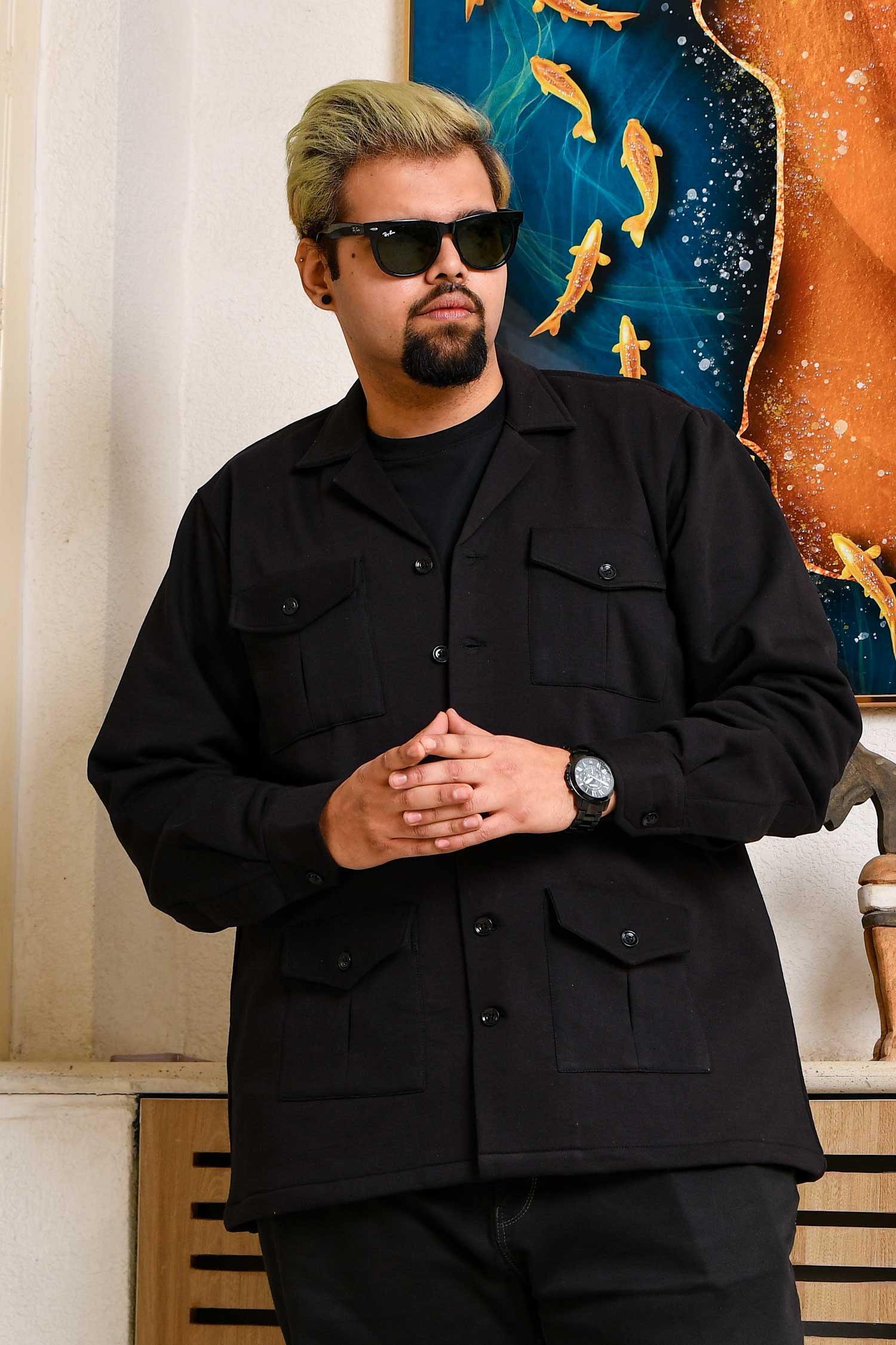 Baltic Black - Heritage Inspired Black Woollen Jacket