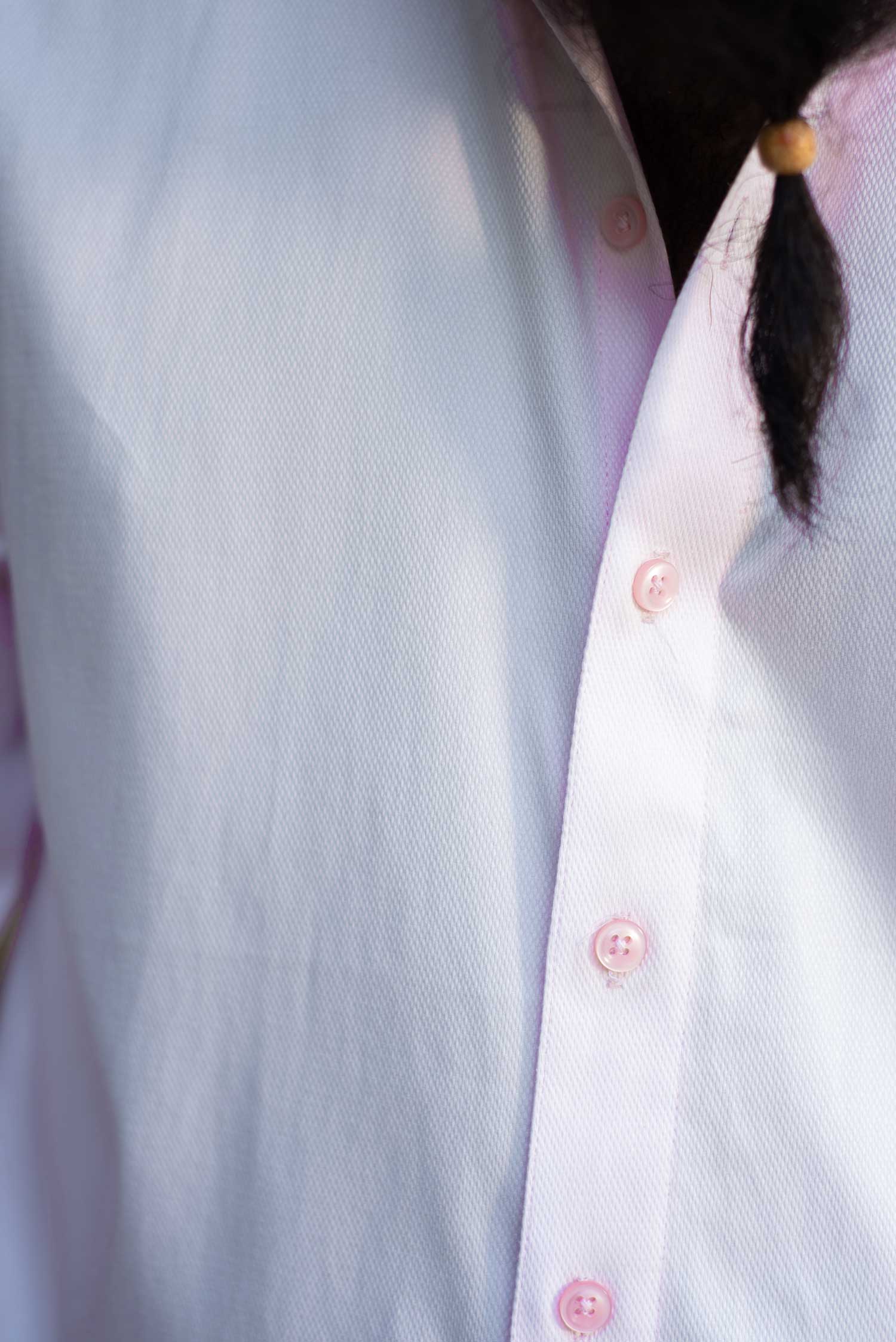 Swan - Pink Dobby Knit Giza Cotton Shirt